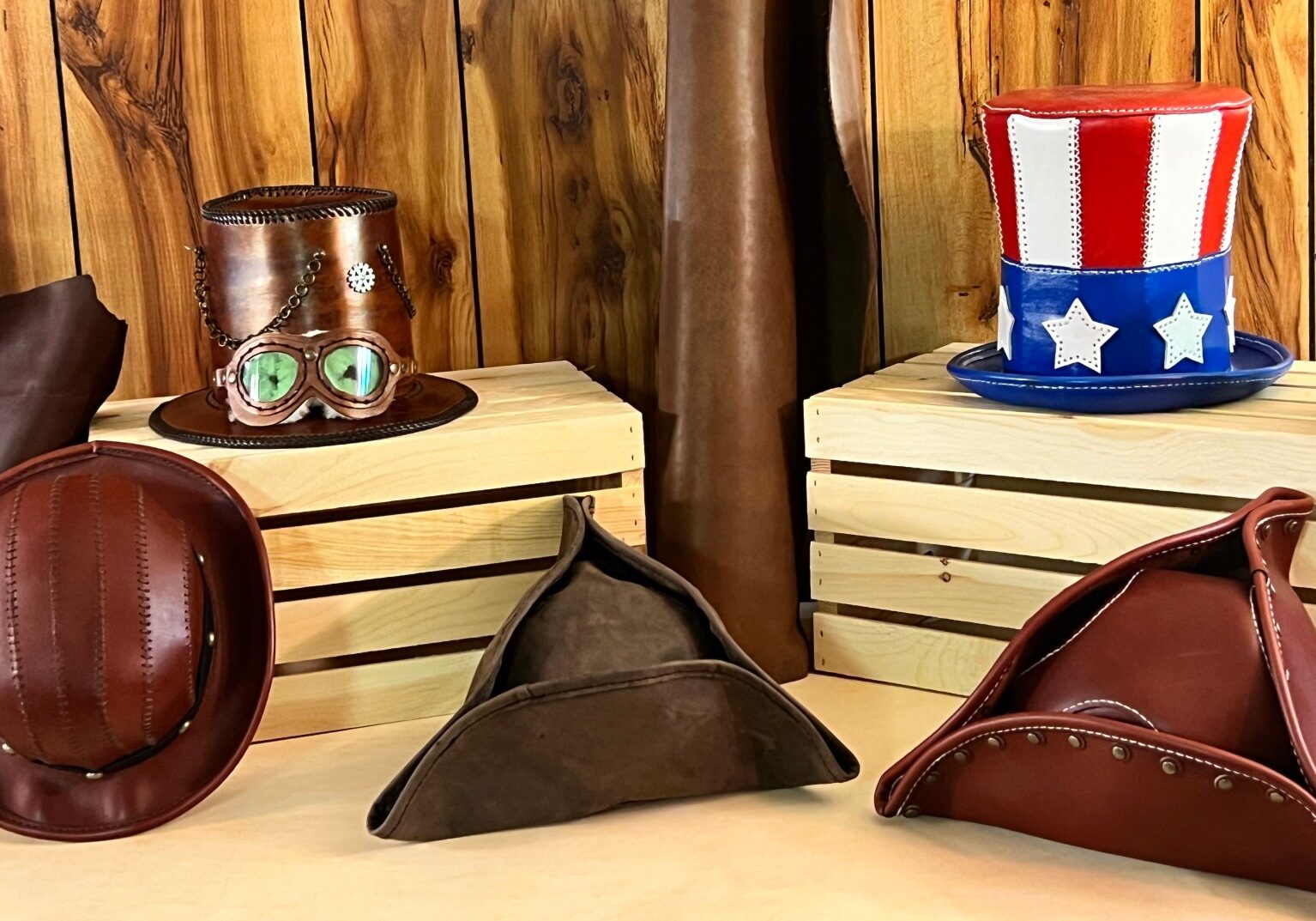 Leather- Hats